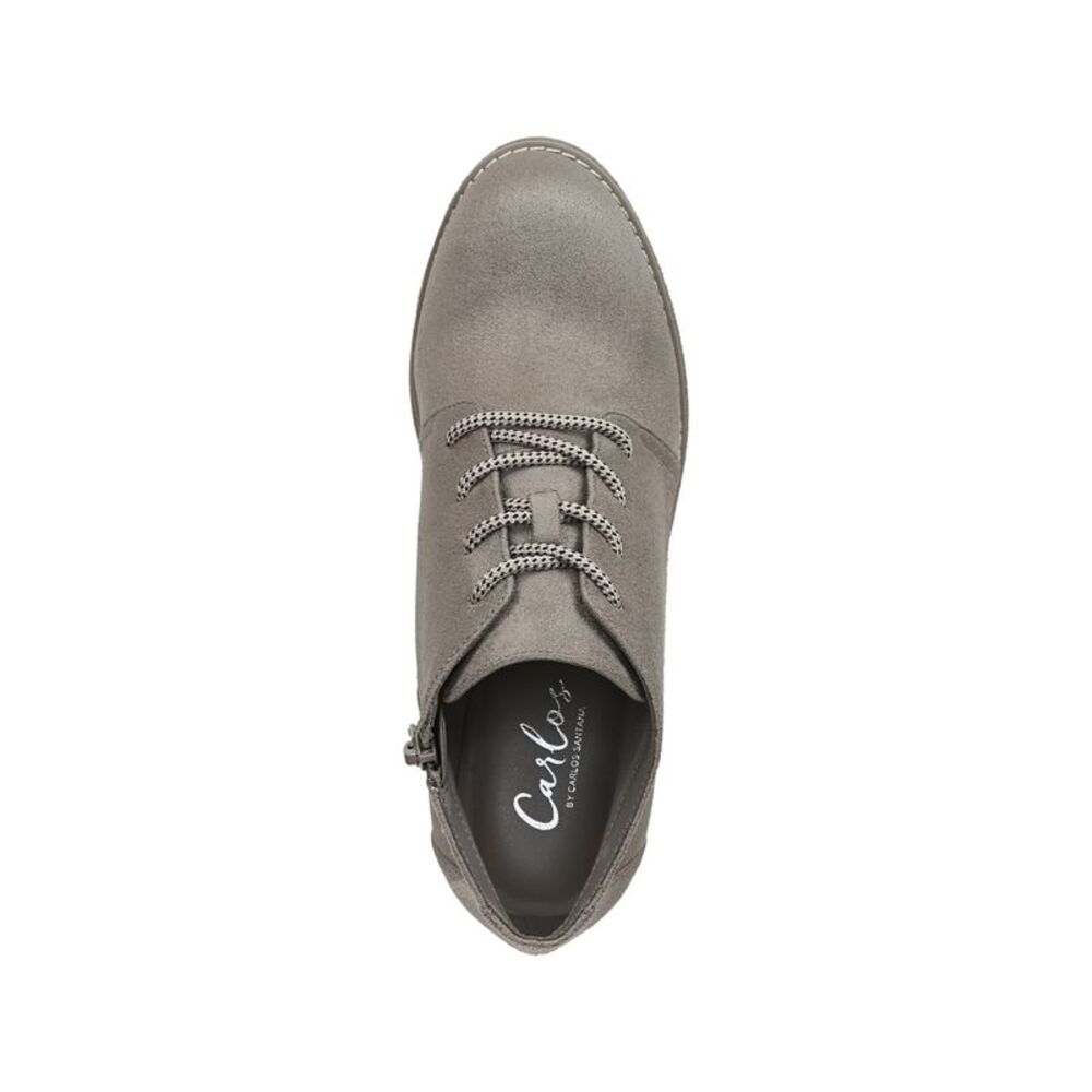 CARLOS BY CARLOS SANTANA Womens Gray Up Cold Weather Wills Wedge Shootie 11 M - Picture 4 of 4